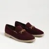 Sam Edelman Kyana Bit Loafer Parsian Plum Suede In Purple