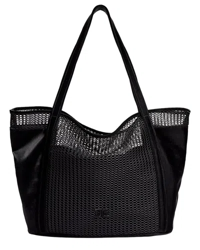 Sam Edelman Kyla Sheer Mesh Tote In Black