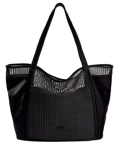 Sam Edelman Kyla Sheer Mesh Tote In Black