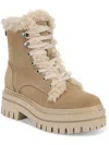 SAM EDELMAN KYLER 2 WOMENS SUEDE LUGGED SOLE SHEARLING BOOTS