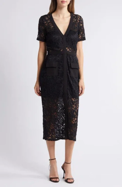 Sam Edelman Lace Sheath Dress In Black