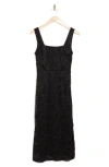 Sam Edelman Lace Sleeveless Midi Dress In Black