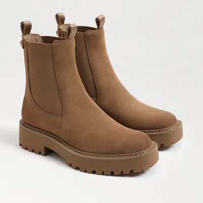 Sam Edelman Laguna Chelsea Boot Almond Taupe Suede In Beige