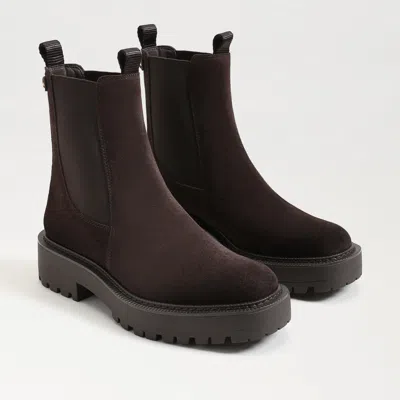 SAM EDELMAN SAM EDELMAN LAGUNA CHELSEA BOOT CHOCOLATE BROWN SUEDE