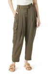 Sam Edelman High Rise Laila Pleated Trouser Kalamata In Kalamata