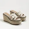 Sam Edelman Laine Platform Wedge Sandal In White
