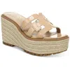 Sam Edelman Laine Womens Logo Slide Platform Sandals In Multi