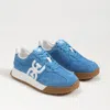 Sam Edelman Langley Lace Up Sneaker Azure Blue Suede