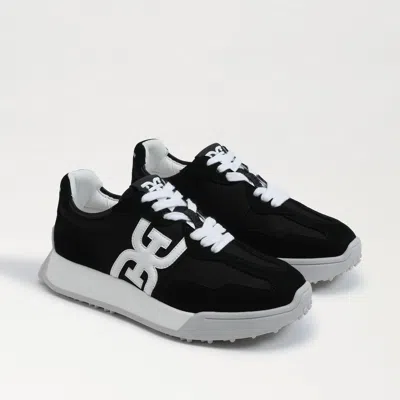 SAM EDELMAN SAM EDELMAN LANGLEY LACE UP SNEAKER BLACK SUEDE