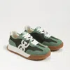 Sam Edelman Langley Lace Up Sneaker Fern Green Suede