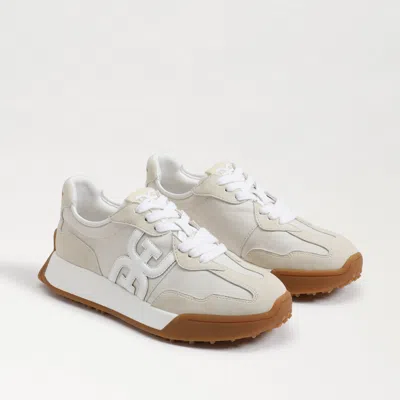 Sam Edelman Langley Lace Up Sneaker Off White Canvas