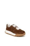 Sam Edelman Langley Lace Up Sneaker Cinnamon Brown Corduroy In Brown