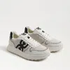 Sam Edelman Langley Woven Lace Up Sneaker Ivory/black Crochet In White