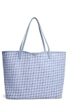 Sam Edelman Large Harper Monogram Shopper Tote In Blue