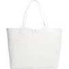 Sam Edelman Large Harper Monogram Shopper Tote In Eggshell