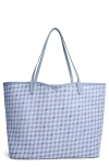 Sam Edelman Large Harper Monogram Shopper Tote In Powder Blue