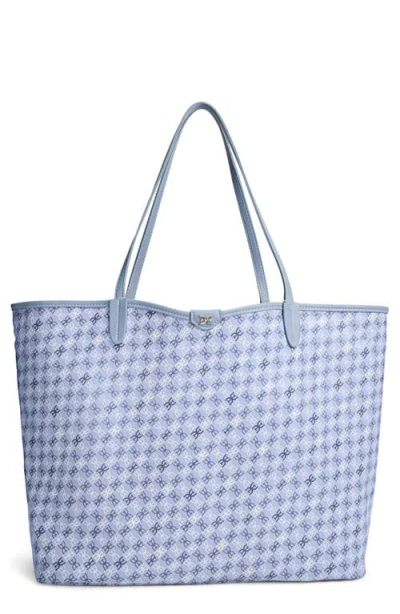 Sam Edelman Large Harper Monogram Shopper Tote In Powder Blue