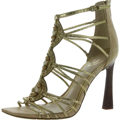 Sam Edelman Laura Womens Faux Leather Open Toe Gladiator Sandals In Multi