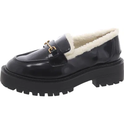 Sam Edelman Laurs Cozy Womens Faux Leather Lugged Sole Loafers In Multi