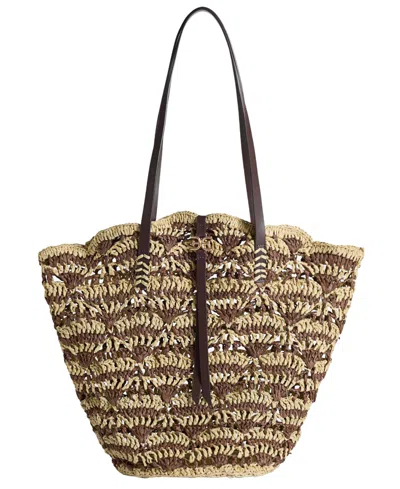 Sam Edelman Laylah Extra-large Magnetic Tote Handbag In Brown