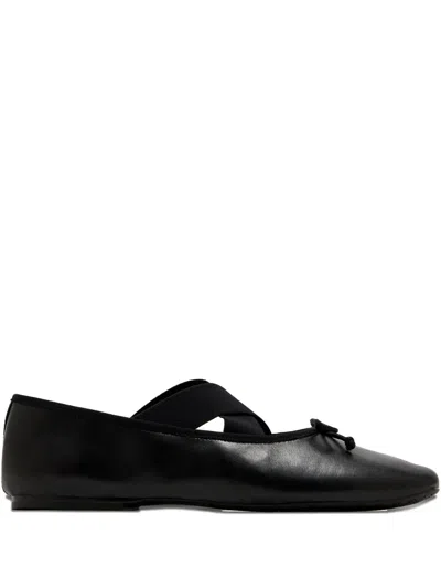 Sam Edelman Leather Ballet Flats In Black