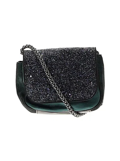 Pre-owned Sam Edelman Leather Crossbody Bag In Teal