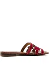 Sam Edelman Leather Cut-out Flats Sandals
