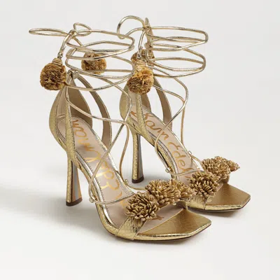 Sam Edelman Leela Dress Sandal Gold Faux Leather
