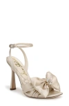 Sam Edelman Lexi Bow Ankle Strap Sandal In White