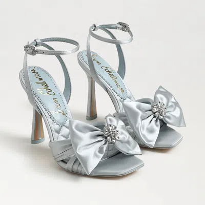 SAM EDELMAN SAM EDELMAN LEXI DRESS SANDAL CAPE BLUE SATIN