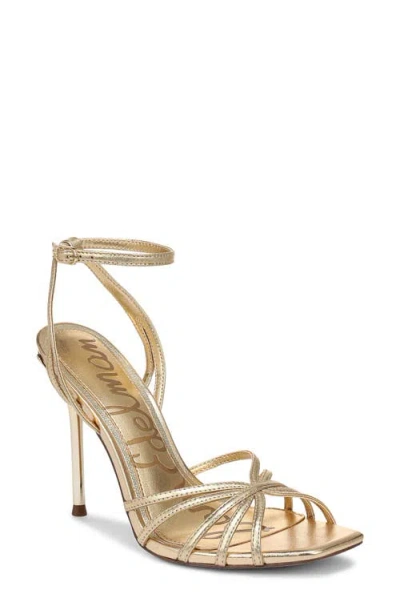 Sam Edelman Lili Ankle Strap Sandal In Gold