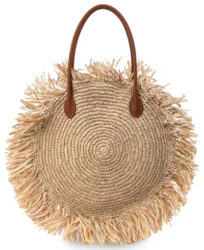 Sam Edelman Lily Circular Extra-large Tote Handbag In Brown