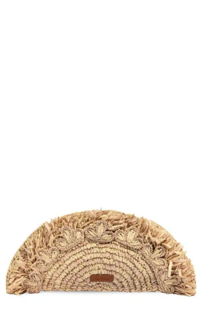 Sam Edelman Lily Straw Clutch In Brown