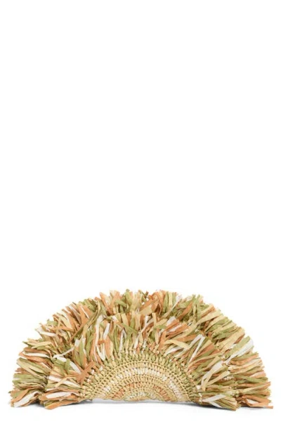 Sam Edelman Lily Straw Clutch In Green