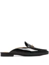 Sam Edelman Linnie Womens Leather Slip On Loafers In Black