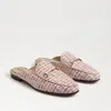 Sam Edelman Linnie Bit Mule Mauve Lilac Multi Tweed In Pink