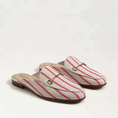 SAM EDELMAN SAM EDELMAN LINNIE BIT MULE TAFFY PINK STRIPE CANVAS