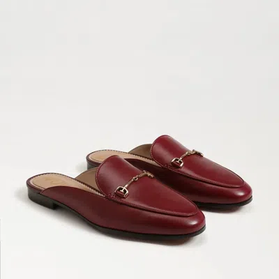 Sam Edelman Linnie Flats Red Leather Closed Toe Bit Mule Rhs7876