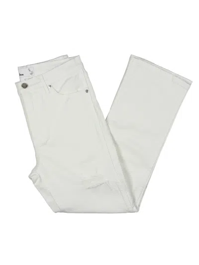 Sam Edelman Linnie Womens Mid-rise Denim Ankle Jeans In White