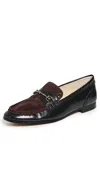 Sam Edelman Liona Loafers Black/cafe Noir In Multi
