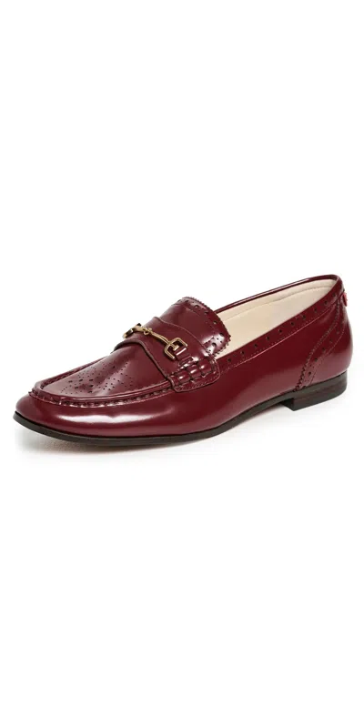 Sam Edelman Liona Loafers French Merlot In Burgundy