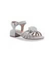 Sam Edelman Little And Big Girls Calia Flower Dress Sandals In Metallic
