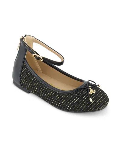 Sam Edelman Kids' Little And Big Girls Felicia Luna Ballet Flat In Black