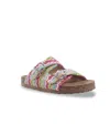 Sam Edelman Little And Big Girls Kenzie Silas Double-strap Sandals In Pink Multi