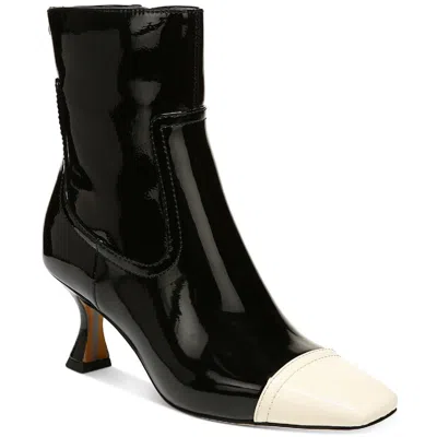 Sam Edelman Livia Womens Patent Square Toe Ankle Boots In Multi