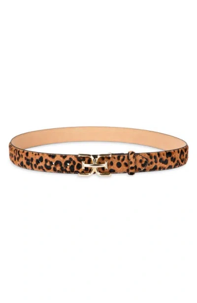 Sam Edelman Logo Buckle Belt In Brown