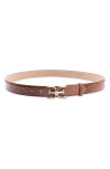 Sam Edelman Logo Buckle Belt In Brown