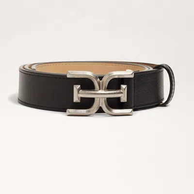 Sam Edelman Logo Stitch Belt Black