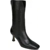 Sam Edelman Lolita Womens Padded Insole Square Toe Mid-calf Boots In Black