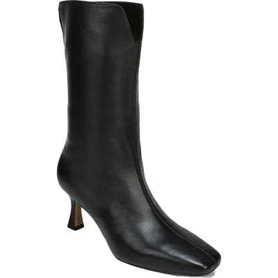 Sam Edelman Lolita Womens Padded Insole Square Toe Mid-calf Boots In Black
